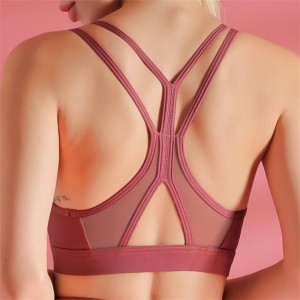 Wholesale high impact custom women gym wear push up padded yoga sports bra