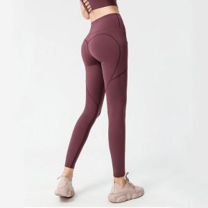 Жіночі штани для йоги Tummy Control Butt Lift з кишенями, еластичні в 4 сторони, щільні легінси для йоги.