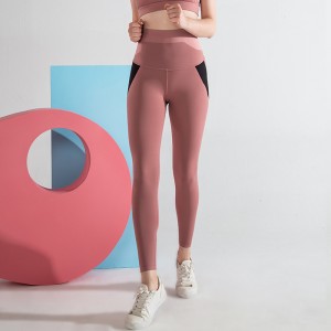 2020 nouvelle mode en gros double côtés logo personnalisé serré vêtements actifs taille haute fesses ascenseur femmes sexy pantalons de yoga