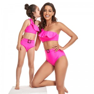 Mommy and Me vaikiškas bikinio maudymosi kostiumėlis, dviejų dalių kūdikių maudymosi kostiumėlis vaikams