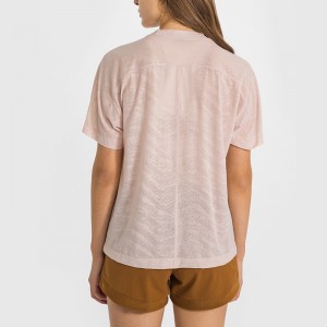 Chemise d'entraînement à manches courtes pour femme