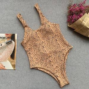 Կանացի լողազգեստ Leopard Print Tummy Control Shirred One Piece լողազգեստ
