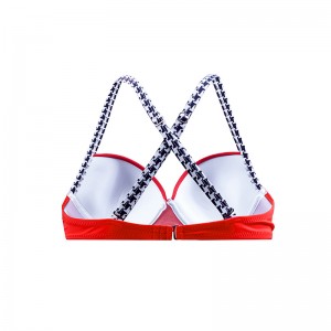 Stylvolle vroue se opstoot-tweedelige bikini-swempakke Opgestopte swemklere-badpakke