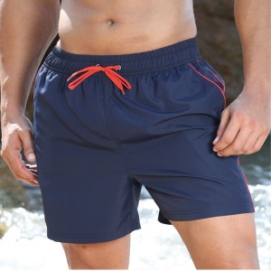 Stamgon Egyszínű Férfi úszónadrágok Quick Dry Beach Shorts zsebekkel