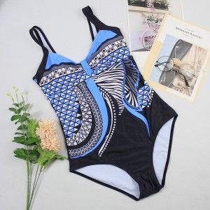 Swimsuits One Piece Jinan Swimsuits Tummy Control Slimming Suites with pattern Bohemian