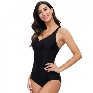 Ženski jednodijelni kupaći kostim Tummy Control Podstavljeni kupaći kostim za sportsko vježbanje V izrez Kupaći kostim za mršavljenje veće veličine