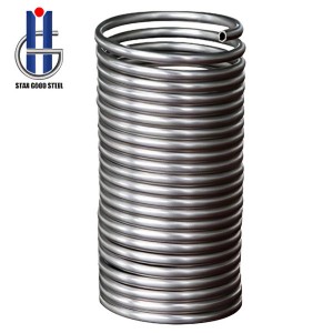 Stainless steel spiral tube