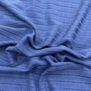 Stretch 93 polyester 7 spandex blandning stickat vanligt färgat ribbtyg för skjortkrage