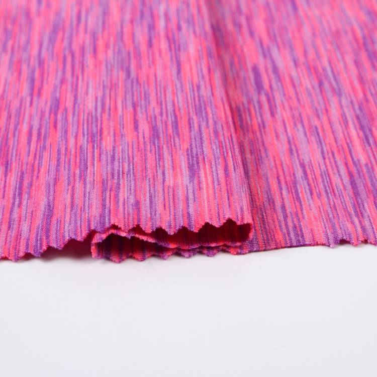Stickad textil töjbart segment färgstarkt enkel Jersey-tyg med hög elasticitet