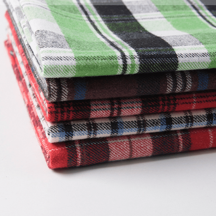 8 Year Exporter Recycle Cotton Fabric - 2021 new arrival woven plaid twill cotton polyester flannel yarn dyed fabric for suit – Starke