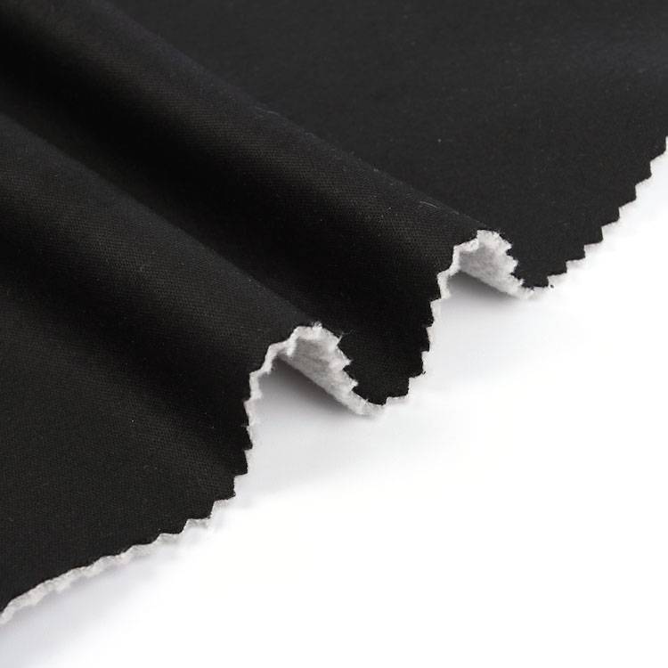 Interlock 96% polyester 4% spandex fabric bonded micro polar fleece fabric
