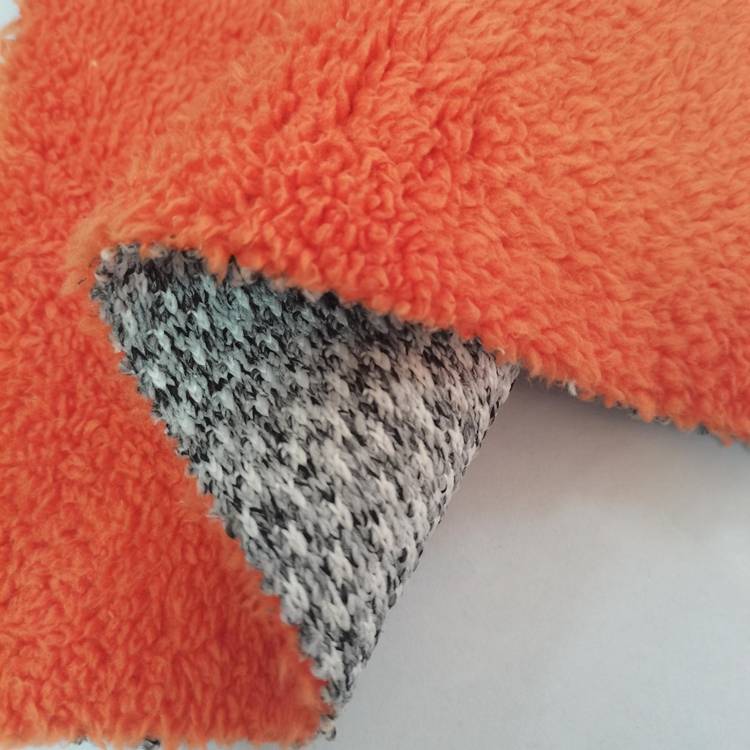 țesătură de pulover grosieră din poliester cu design nou 100 țesătură din lână sherpa pentru haină