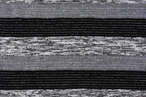 Stribet løs strikket spandex polyester rayon hacci til hættetrøje