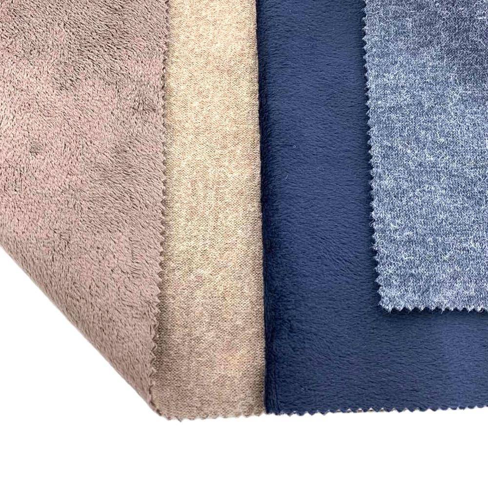 2020 nueva llegada tela de lana de poliéster unida de piel falsa falsa para sudaderas con capucha de abrigo