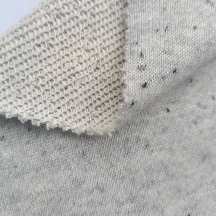 ga didara dot yarn siweta fabric CVC 70 owu 30 polyester French Terry fabric