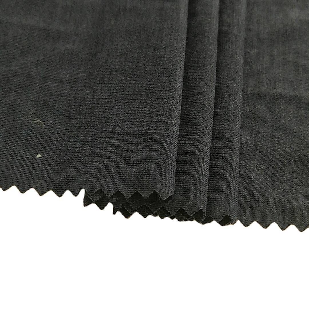 92% poliester 8% spandex țesătură confortabilă din jerseu cationic față periată pentru tricouri