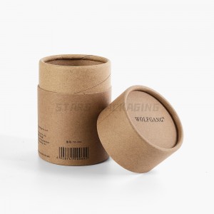 Discount Deodorant Paper Tube Suppliers –  Bespoke Printed Recycled Brown Kraft Cylinder Tubes  – Stars