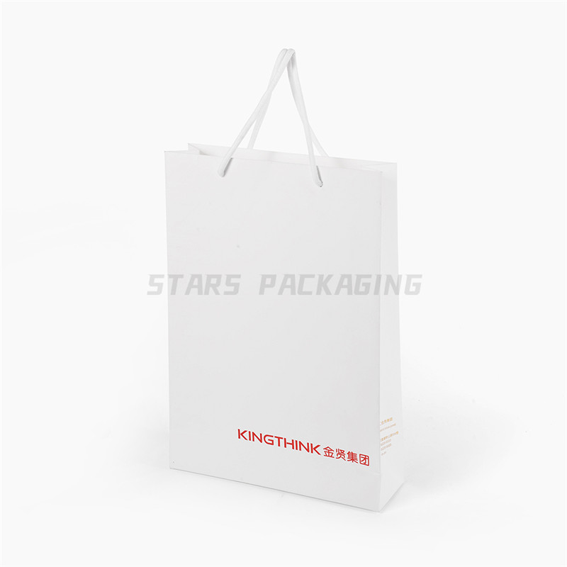 Custom Printed Luxury Rope Handle Paper Shopping Bags