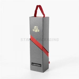 Export Paper Soap Box Manufacturer –  Collapsible Rigid Single Wine Gift Boxes  – Stars