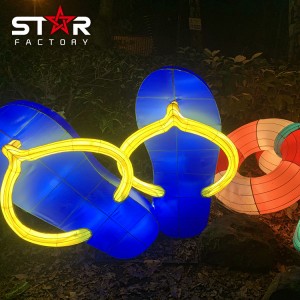 გარე საზაფხულო ფესტივალის ფარნები Led Lanterns შოუთ