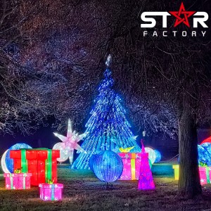 Nueva decoración navideña, iluminación, linterna para árbol de Navidad