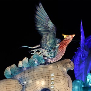Chinesesch traditionell Lantern Festival Dekoratioun LED Waasserdicht Lantern Group Light