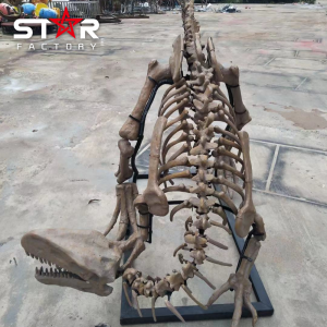 Kerangka Dinosaurus Buatan Terlaris Simulasi Tinggi Manusia Hidup Animatronik yang Disesuaikan