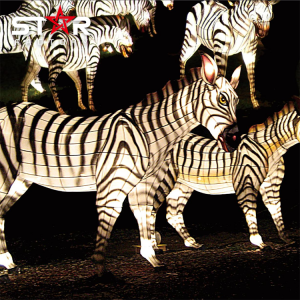 Customized Chinese Traditional Sutra Animal Lantern Festival Lentera Zebra