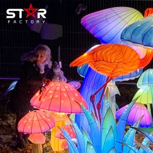 Božićni festival Park dekoracija Svilena tema Svjetiljka za gljive