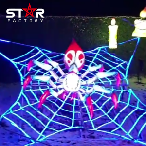 Υπαίθριο Φεστιβάλ Χάλοουιν Ύφασμα κινουμένων σχεδίων Ζώο φανάρι αράχνης