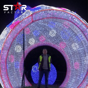 Lanterna di Seta Cinese Impermeabile cù Luci LED Lanterne di Festival di Capu d'annu