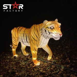 Animal Lanterns Realistic Tiger Lantern Festîvala Pilingê Heywanan