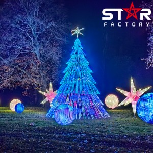 Új karácsonyi dekoráció világító karácsonyfa lámpás