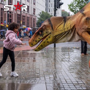 Animatronic realistisk anpassad dinosauriekostym