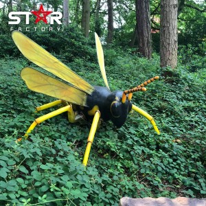 Theme Park Insects Exhibition Realistic Animatronic Bee Model