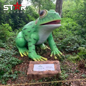 Animatronic Animal Animated Frog барои ороиши боғ