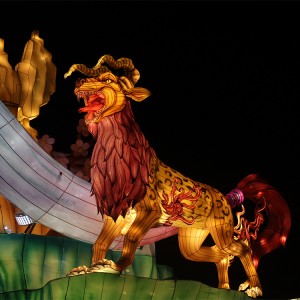 Tema Lantern Svila Animal Lantern Festival dekoracija