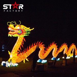 चीनी नववर्ष उत्सव सजावट ड्रॅगन लँटर्न मोठे कंदील प्रदर्शन