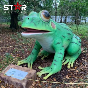 Анимирана жаба за животни за украсување на градината