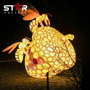 Animal Lanterns Chinese Siliki Animal Bee Atupa Fun Atupa Festival