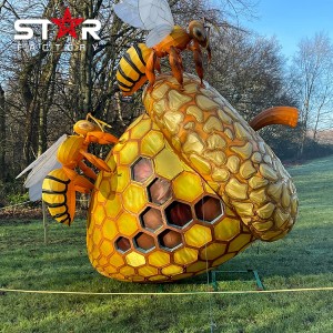 Živalske luči Kitajske svilene živalske čebele luči za festival luči