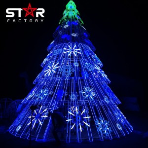 تزئینات طرح جدید چراغ درخت تعطیلات در فضای باز فانوس درخت کریسمس