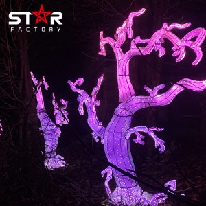 Баштенски украсни лампиони Шарени ЛЕД кинески новогодишњи фењер