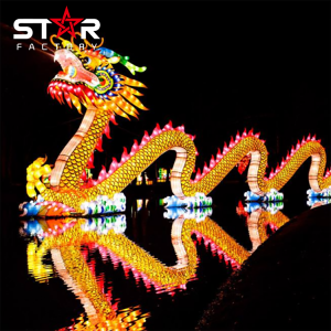 ჩინური საახალწლო ფესტივალის დეკორაციები Dragon Lantern Large Lantern გამოფენა