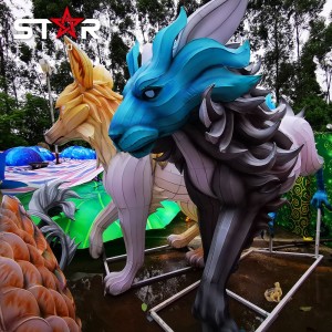 Украшение сада Фестиваль китайских фонарей с животными