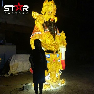 Équipement lumineux de parc à thème d'attraction de sculpture de Dieu de produit populaire