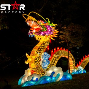 Dekoracija vanjskog igrališta Dragon Silk Festival Kineska nova godina lampion