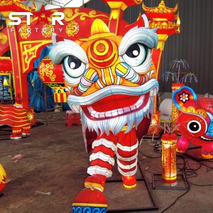 I-Traditional New Year Decoration Lion Dance Lantern Festival
