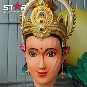 Altkvalitaj Ĉinaj Silkaj Lanternoj Festivalo por Subĉiela Dekoracio