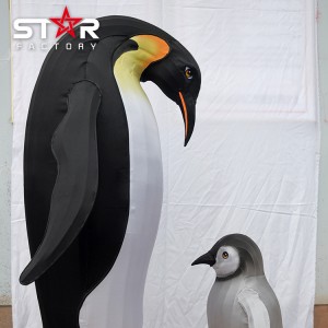 Фестивальное освещение парка Электрический китайский фонарь с изображением пингвина и животного